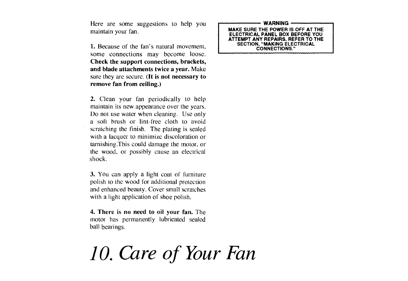 King of Fans Cressner User Manual | Page 13 / 15