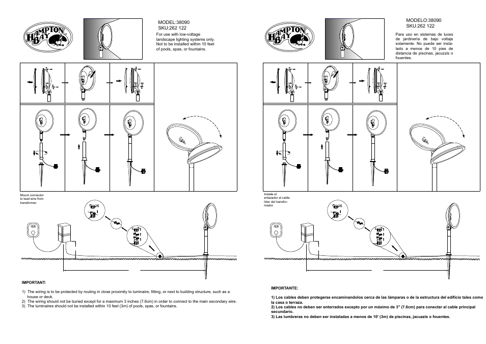 King of Fans 38091 Exterior Flood User Manual | 1 page