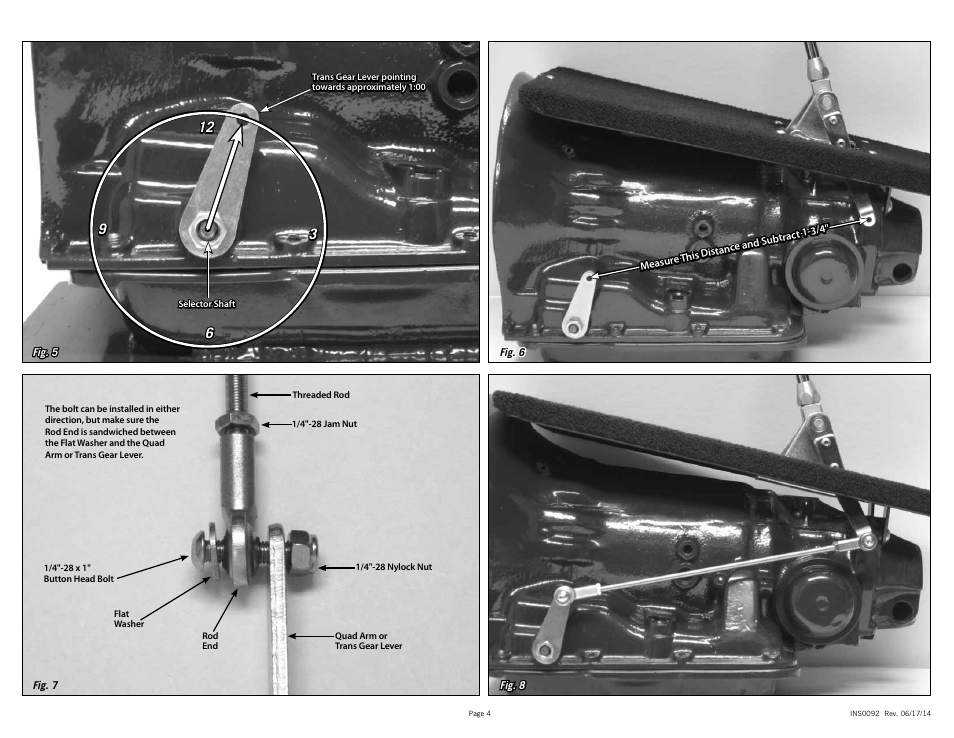 Lokar Automatic Transmission Shifter GM Floor Mount User Manual | Page 4 / 6