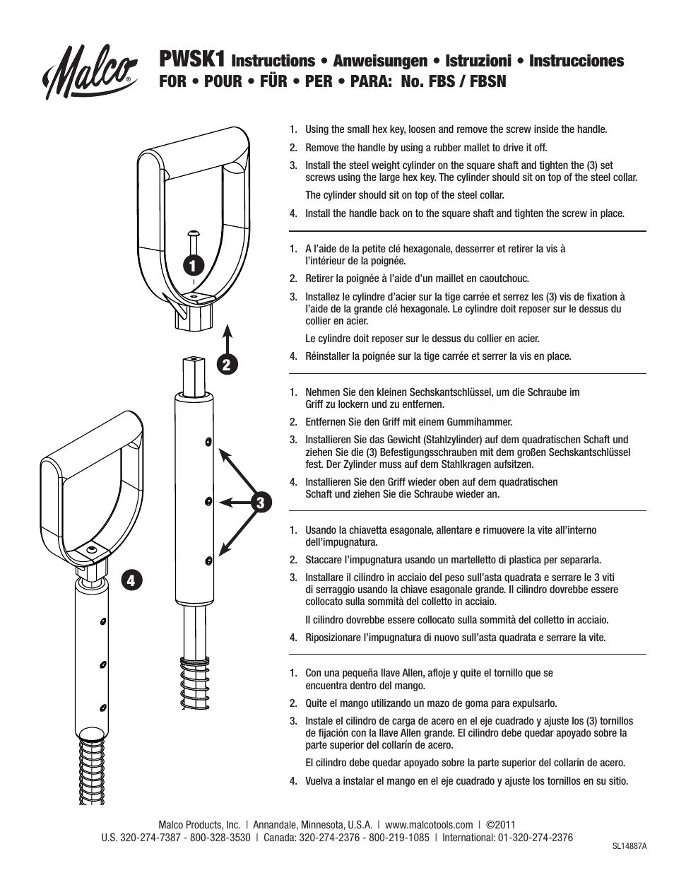 Malco PWSK1 Pex Stapler for Wood and Foamboard User Manual | 1 page