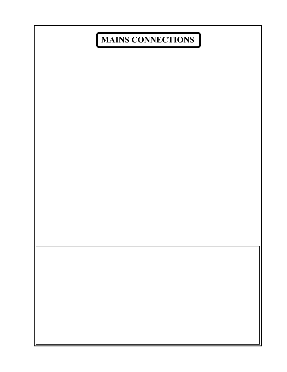 Mains connections | Manley MONO & DUAL MONO MICROPHONE PREAMPLIFIERS User Manual | Page 4 / 15