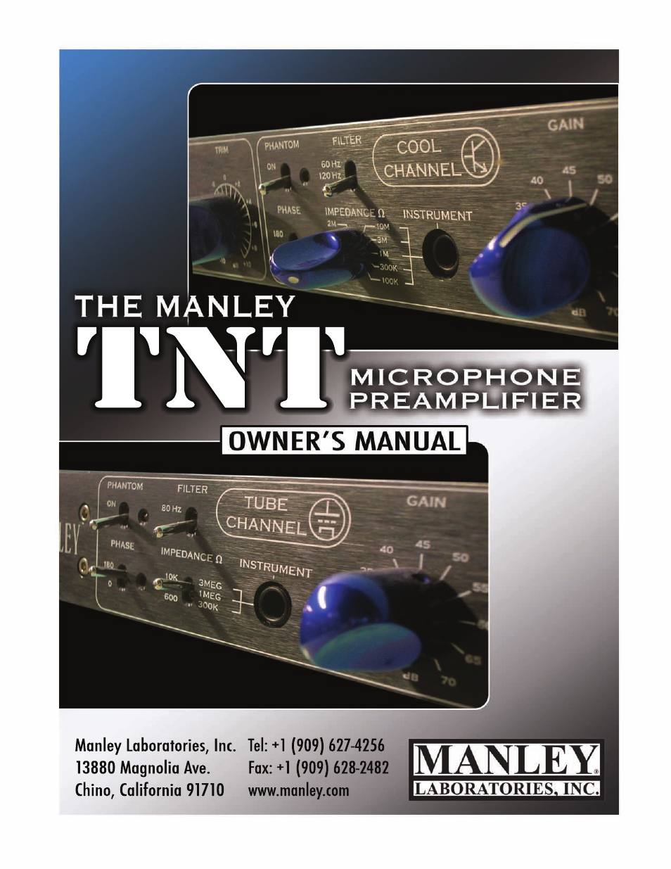 Manley TNT MICROPHONE PREAMPLIFIER User Manual | 26 pages