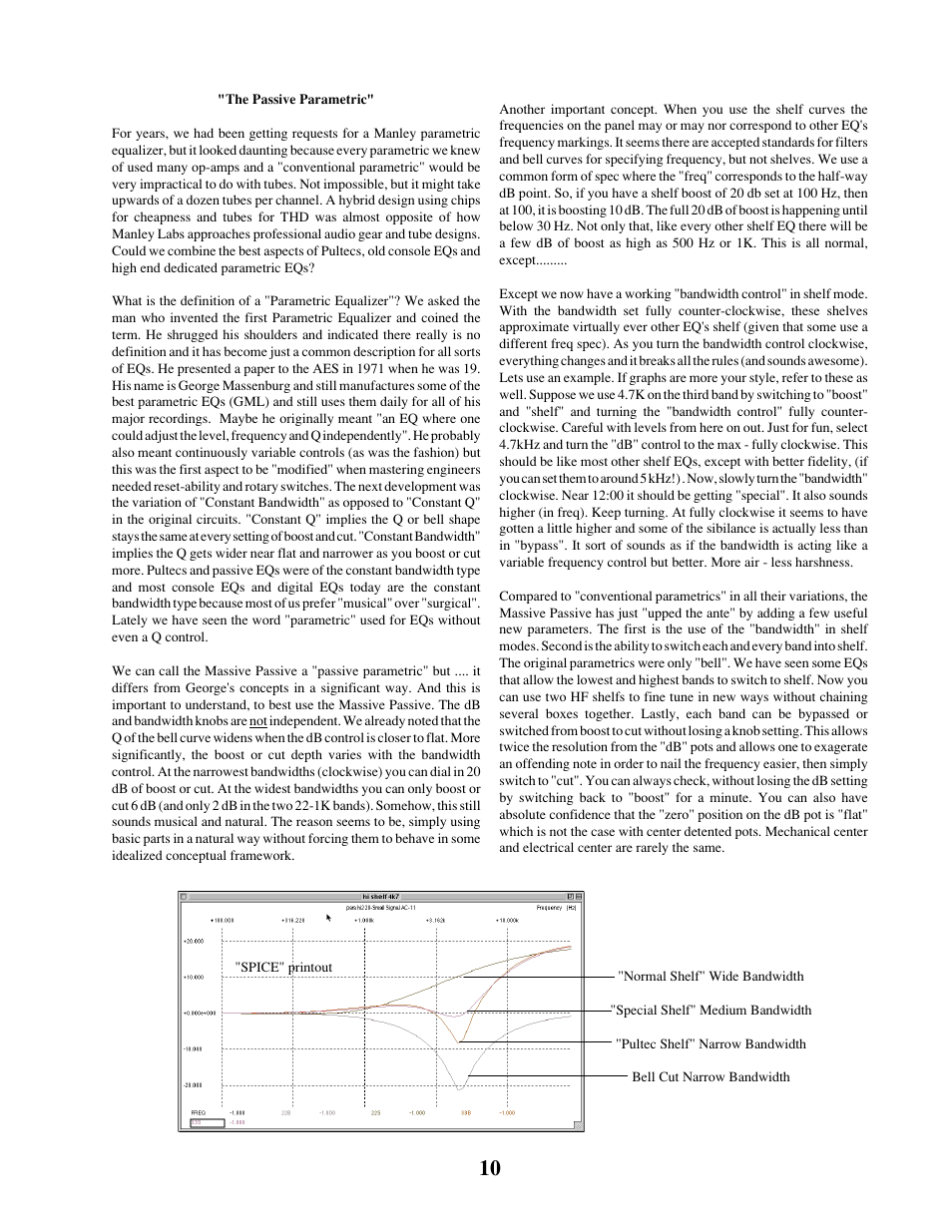 Manley MASSIVE PASSIVE STEREO TUBE EQ - MSMP 1998 - 2/2004 User Manual | Page 10 / 33