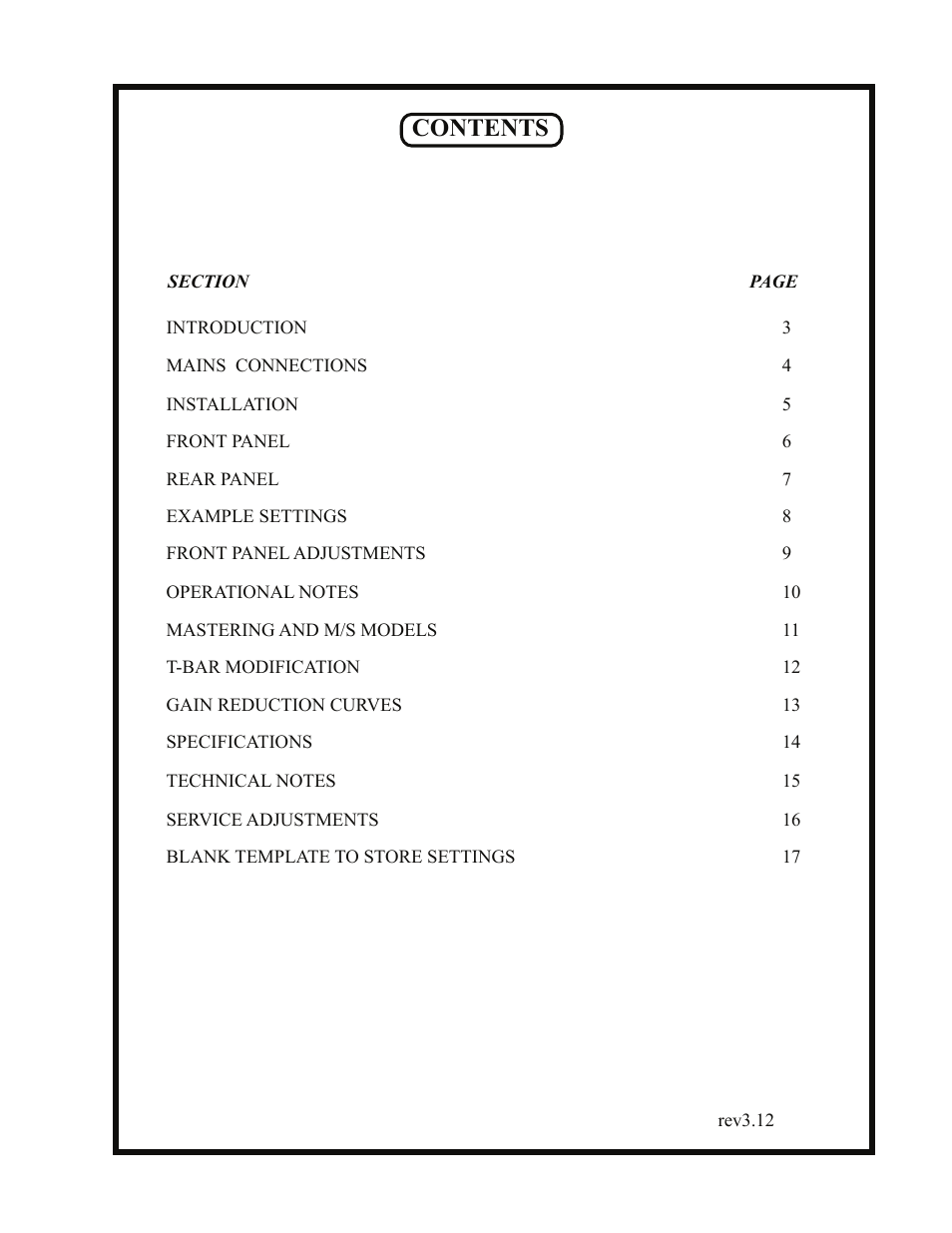 Manley STEREO VARIABLE MU LIMITER / COMPRESSOR - 3/2004 User Manual | Page 2 / 18