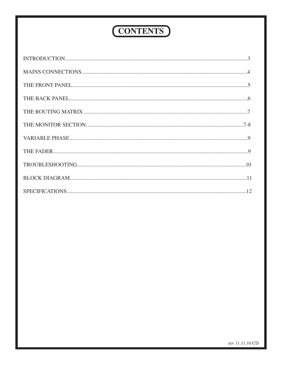 Manley MicMAID 4x4 Matrix-Switcher 10/2010 - present User Manual | Page 2 / 12