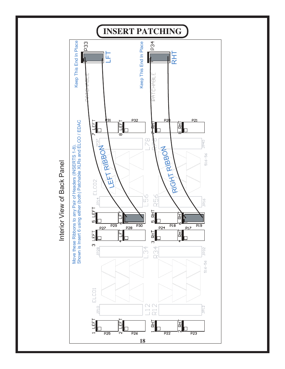 Insert patching | Manley BACKBONE Mastering Insert Switcher 2003 - present User Manual | Page 18 / 26