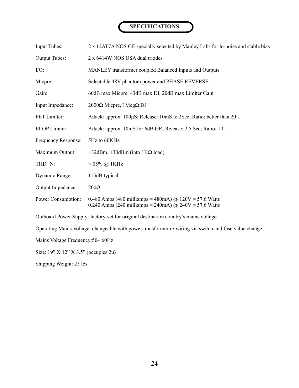 Manley SLAM! User Manual | Page 24 / 29