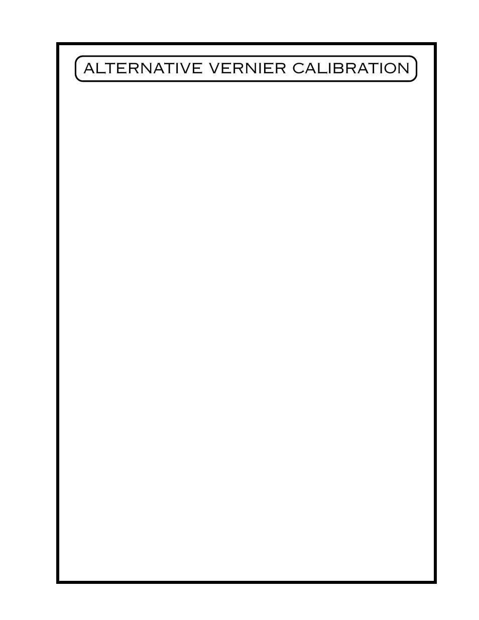 Alternative vernier calibration | Manley TAPE HEAD PREAMPLIFIERS User Manual | Page 9 / 15