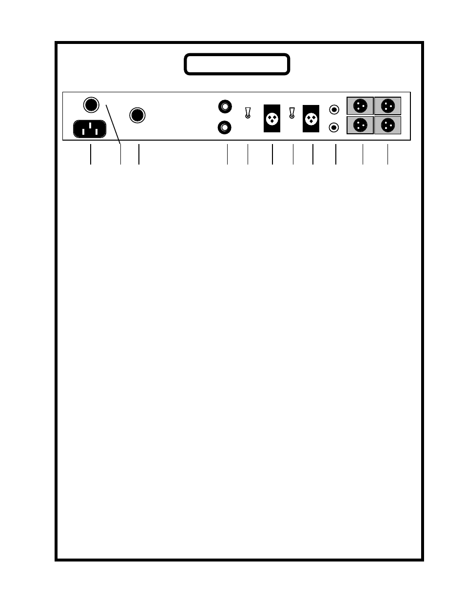 Rear panel | Manley DIGITAL TO ANALOGUE CONVERTER 1990 - 1997 User Manual | Page 4 / 9