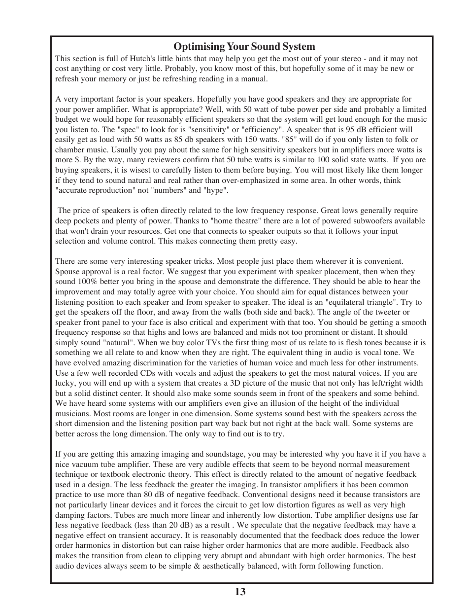 Manley MAHI MONOBLOCK AMPLIFIER User Manual | Page 13 / 18
