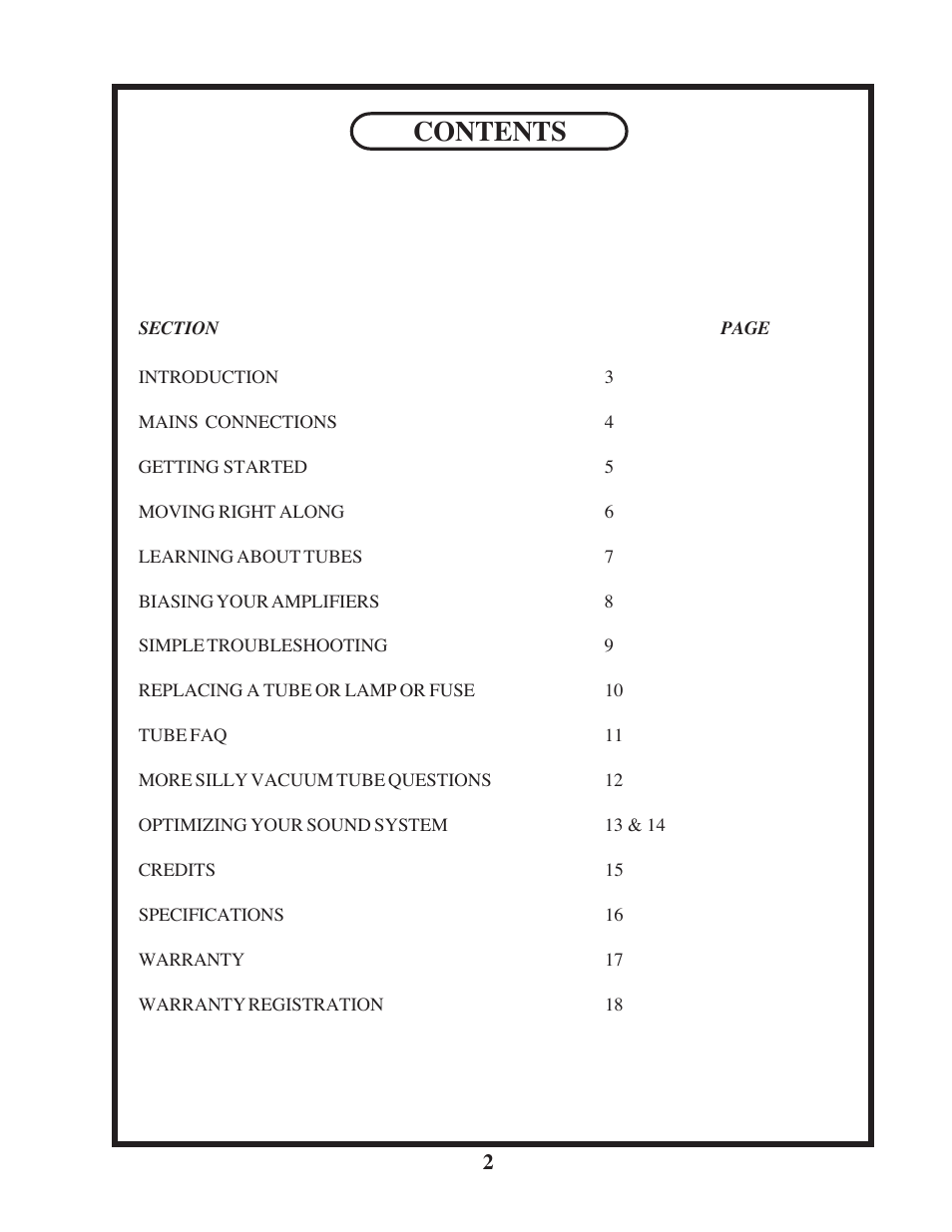 Manley MAHI MONOBLOCK AMPLIFIER User Manual | Page 2 / 18