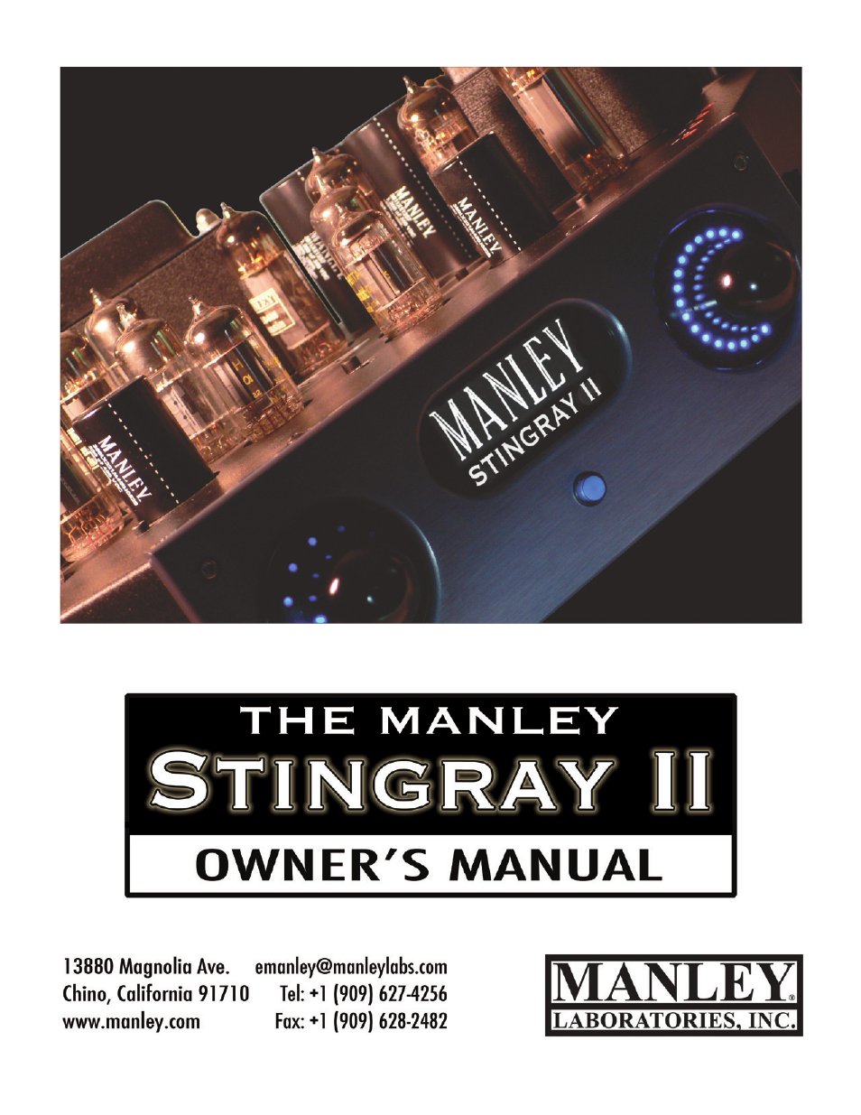 Manley Stingray II User Manual | 20 pages