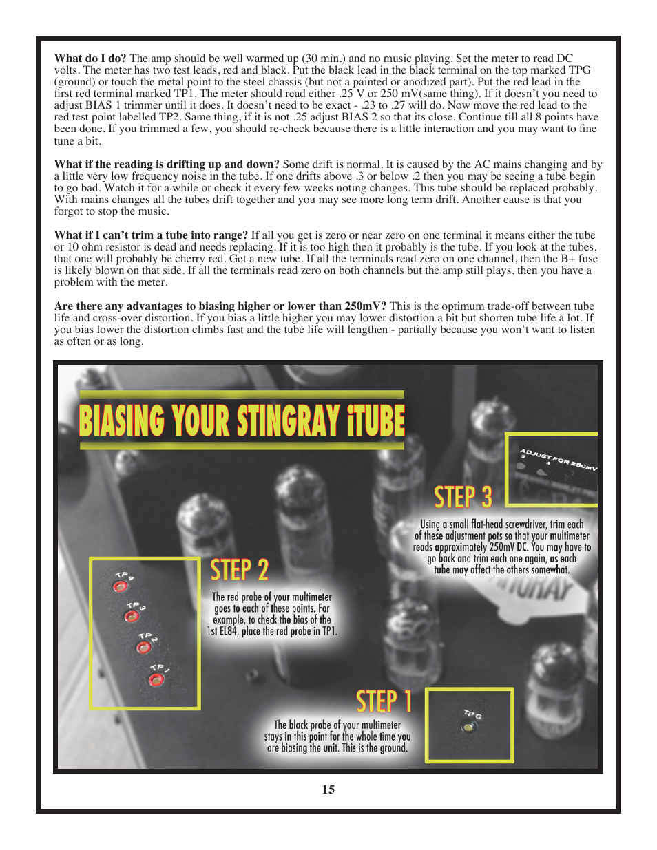 Manley Stingray iTube User Manual | Page 15 / 20