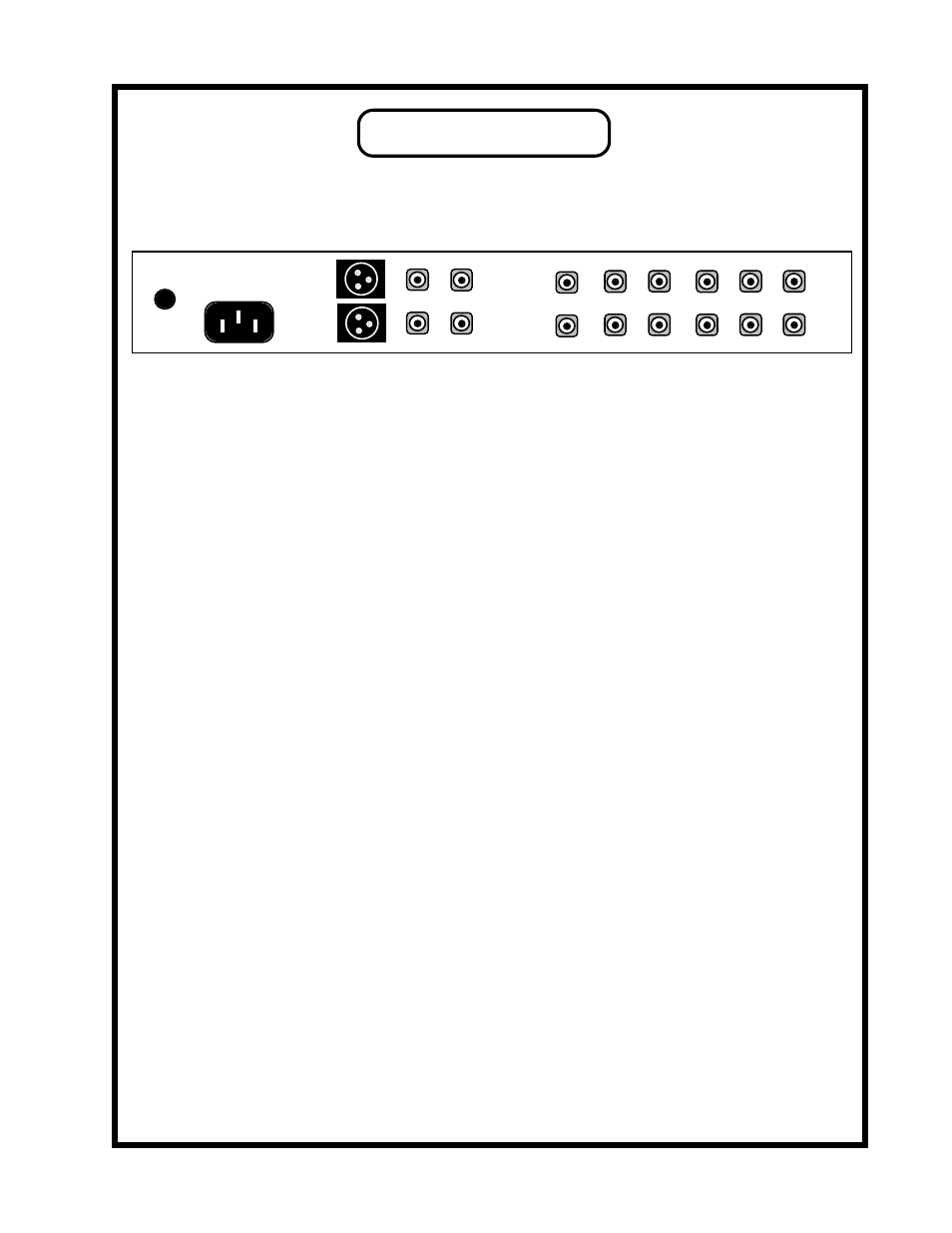 Rear panel | Manley PURIST PREAMPLIFIER User Manual | Page 7 / 11