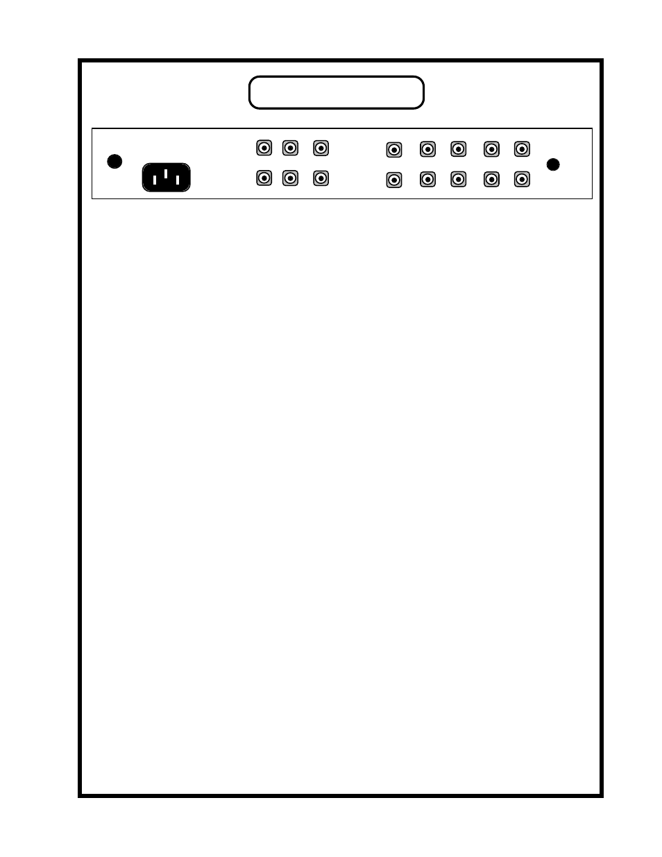 Rear panel | Manley 300B Preamp Original Version 1996 - 2001 User Manual | Page 8 / 12
