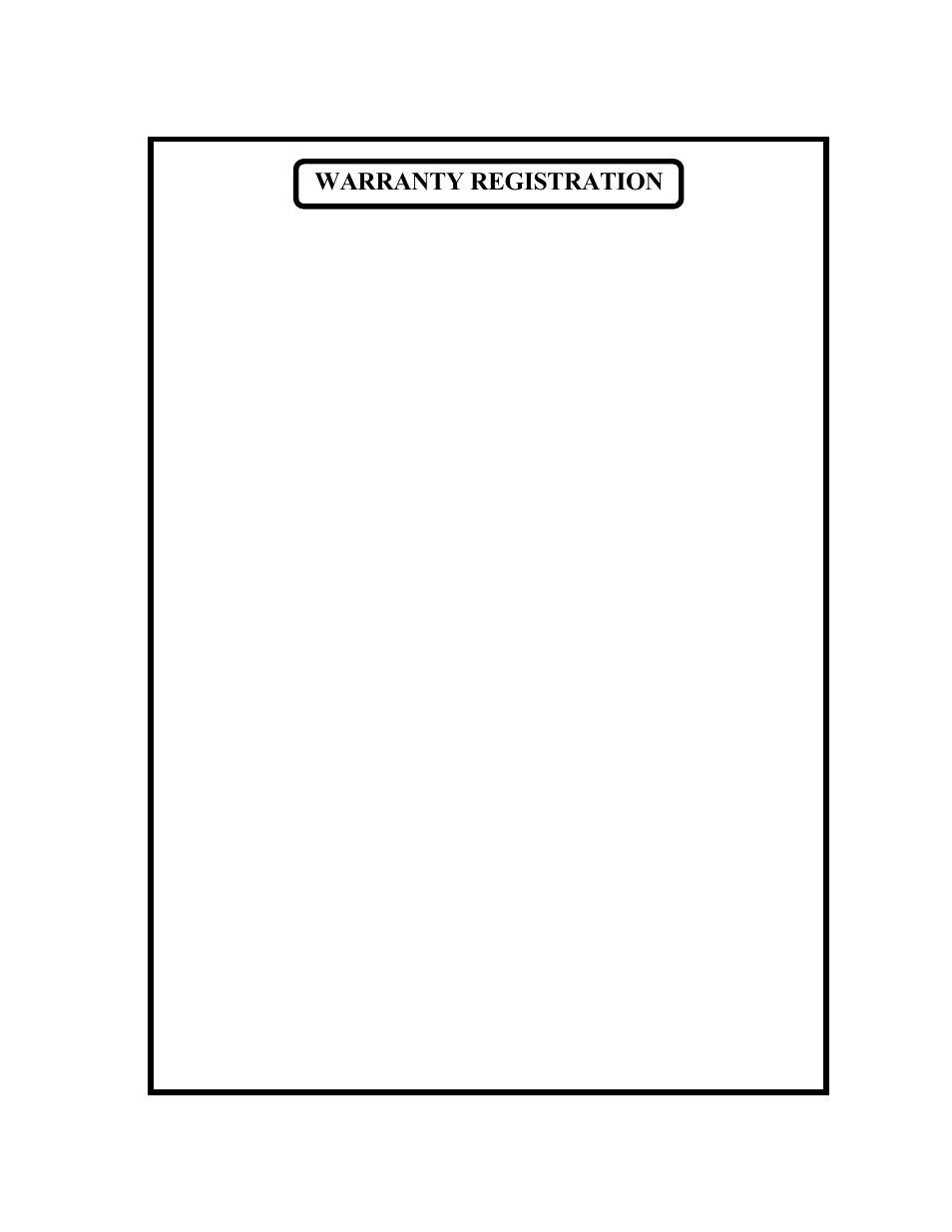 Warranty registration | Manley STEELHEAD Version 1 User Manual | Page 16 / 16