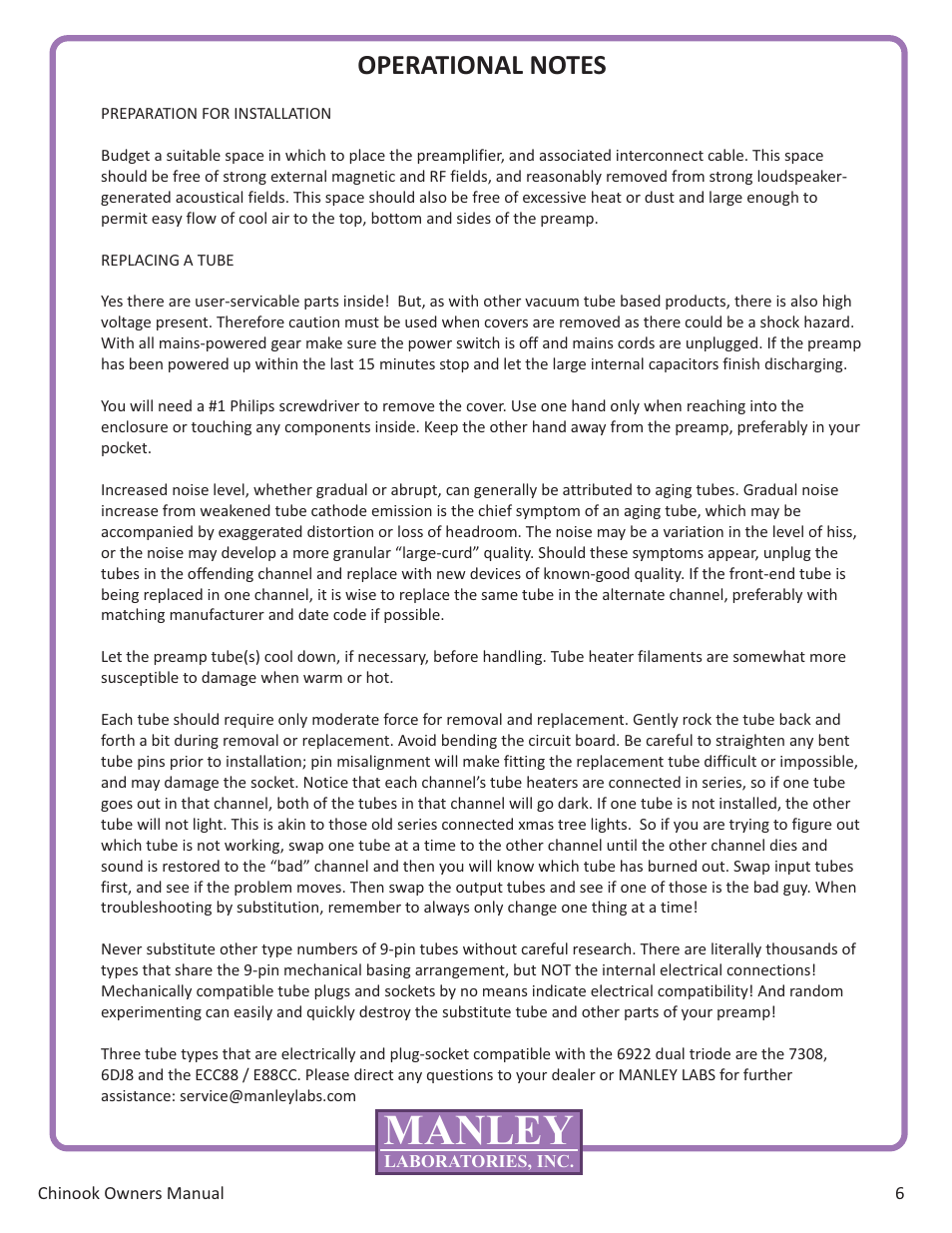 Manley | Manley MOVING COIL & MOVING MAGNET PHONOGRAPH PREAMPILFIER User Manual | Page 8 / 13