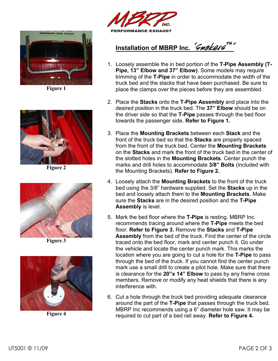 Smokers smokers smokers smokers | MBRP UT5001 User Manual | Page 2 / 3