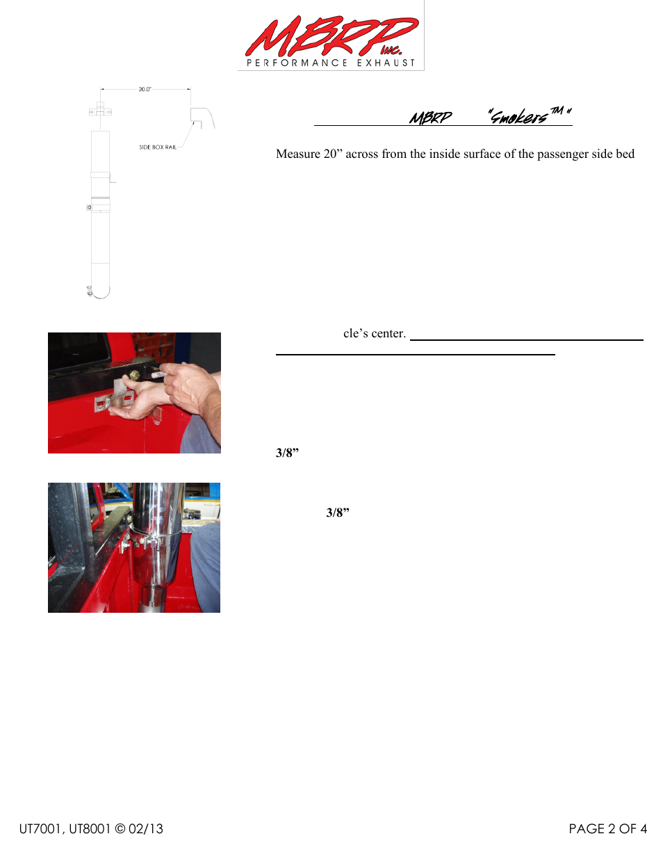 Smokers, Mbrp | MBRP UT7001 User Manual | Page 2 / 4