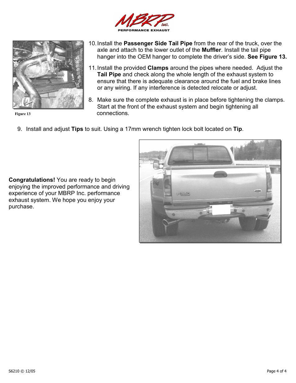 Connections | MBRP S6210 User Manual | Page 4 / 4
