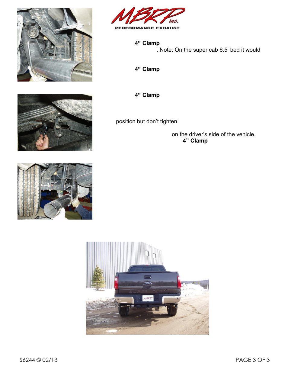 MBRP S6244 User Manual | Page 3 / 3
