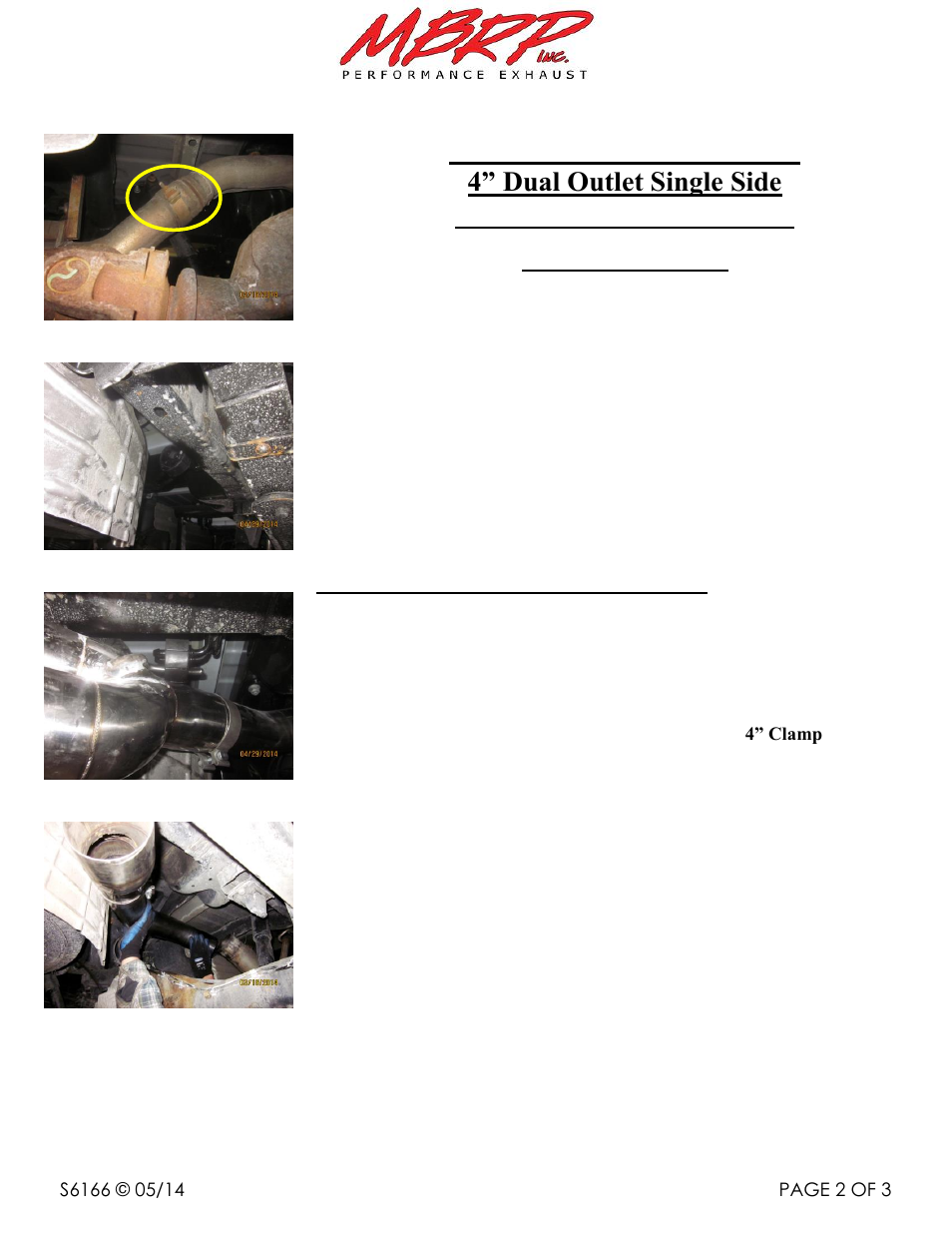 MBRP S6166 User Manual | Page 2 / 3