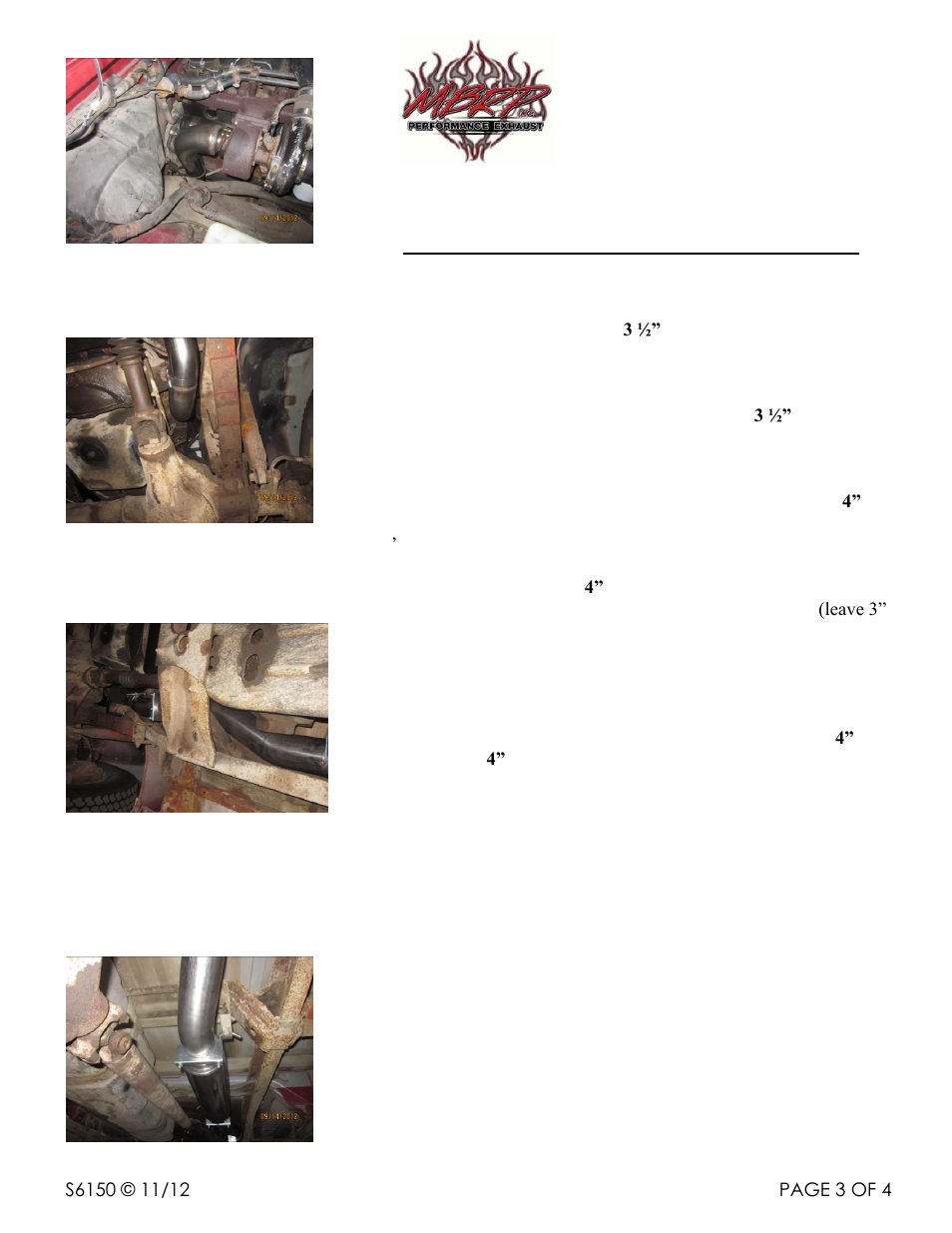 MBRP S6150 User Manual | Page 3 / 4