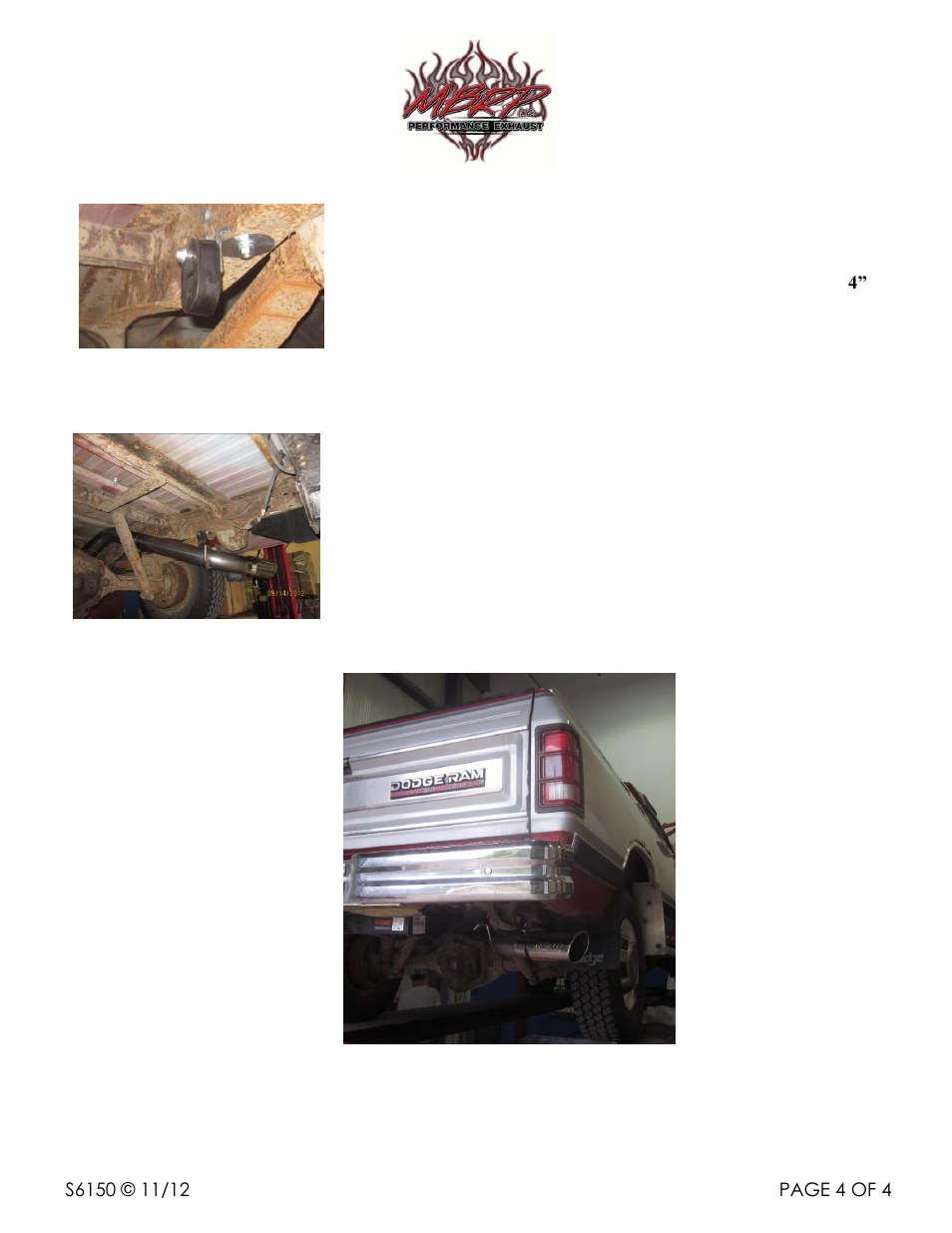 MBRP S6150 User Manual | Page 4 / 4
