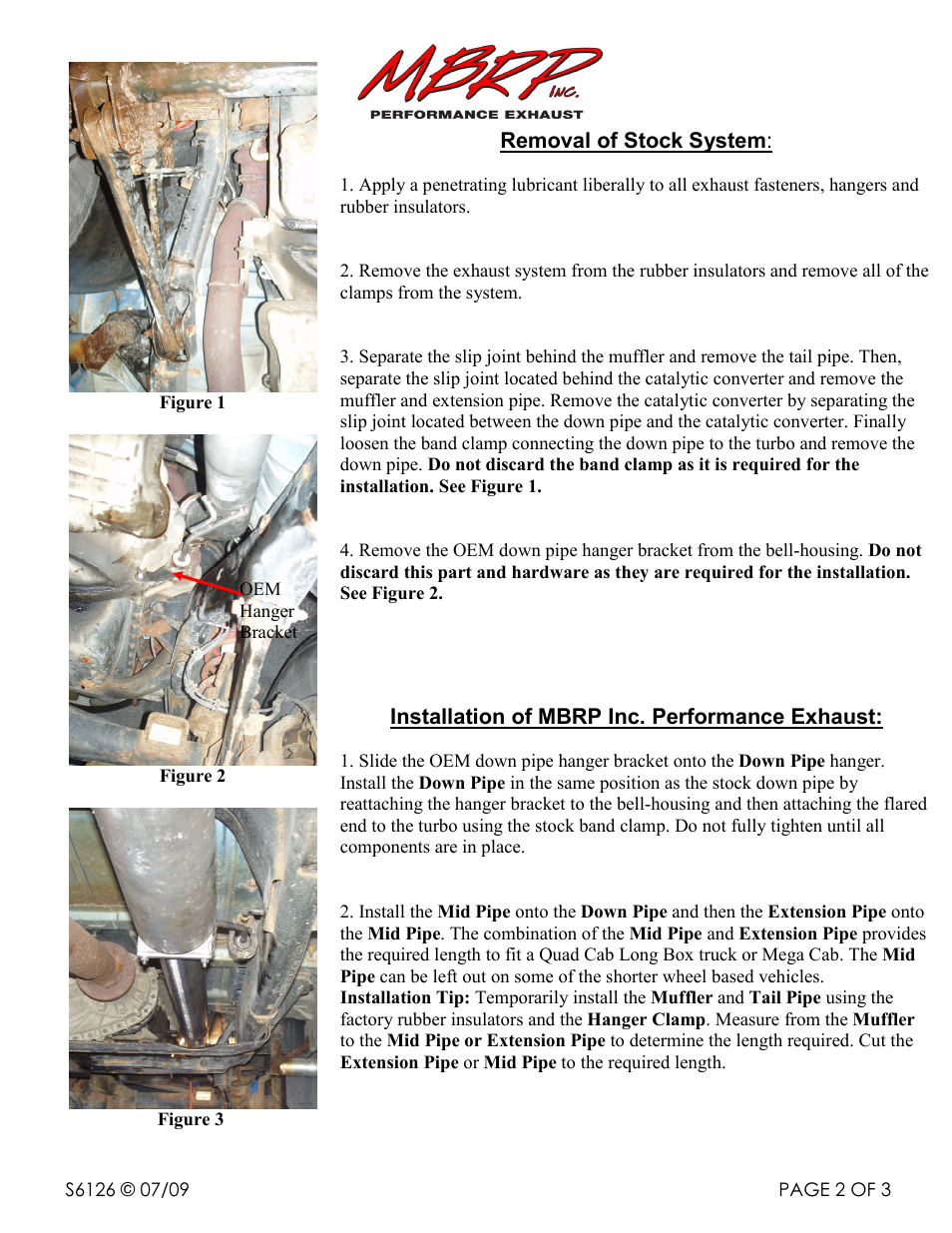 MBRP S6126 User Manual | Page 2 / 3