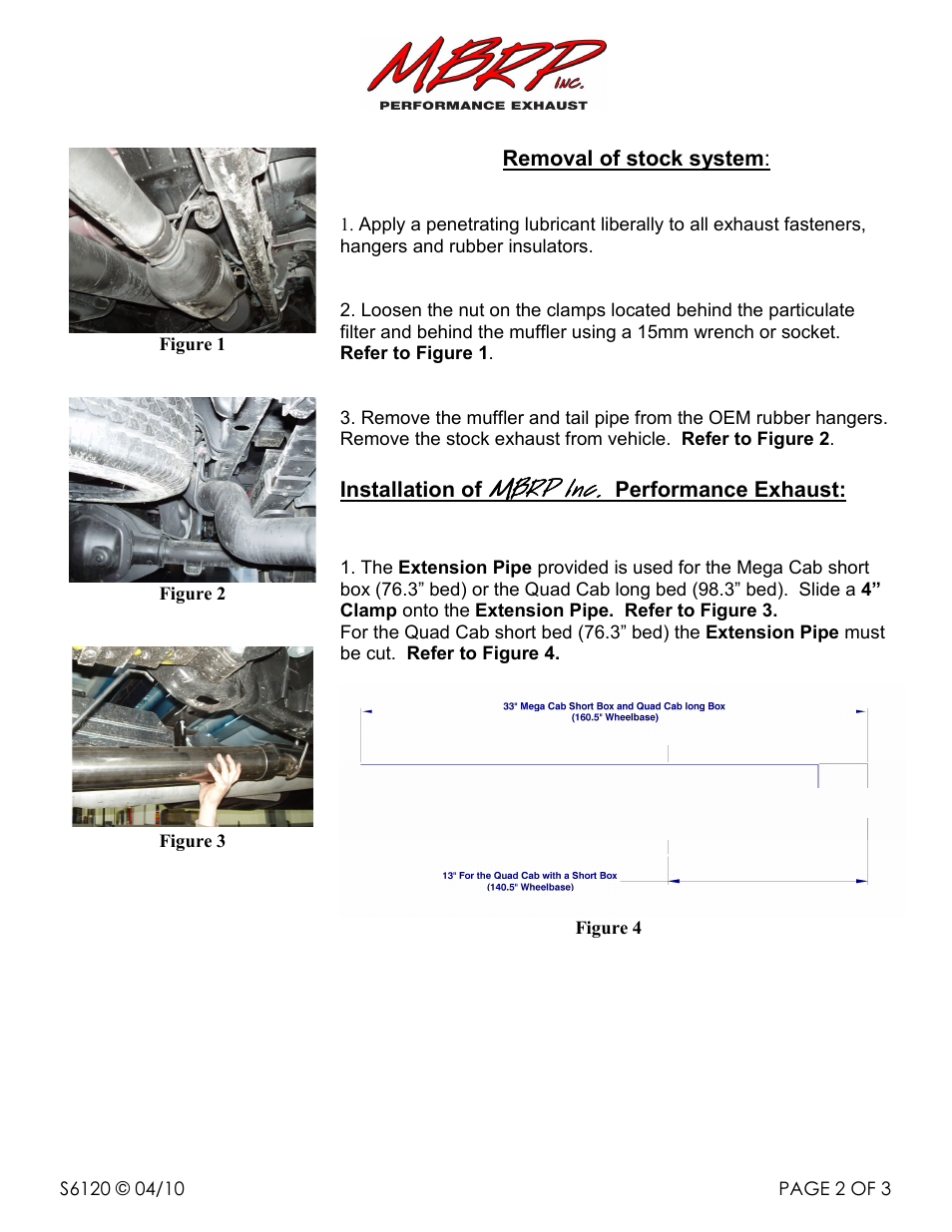 Mbrp inc | MBRP S6120 User Manual | Page 2 / 3