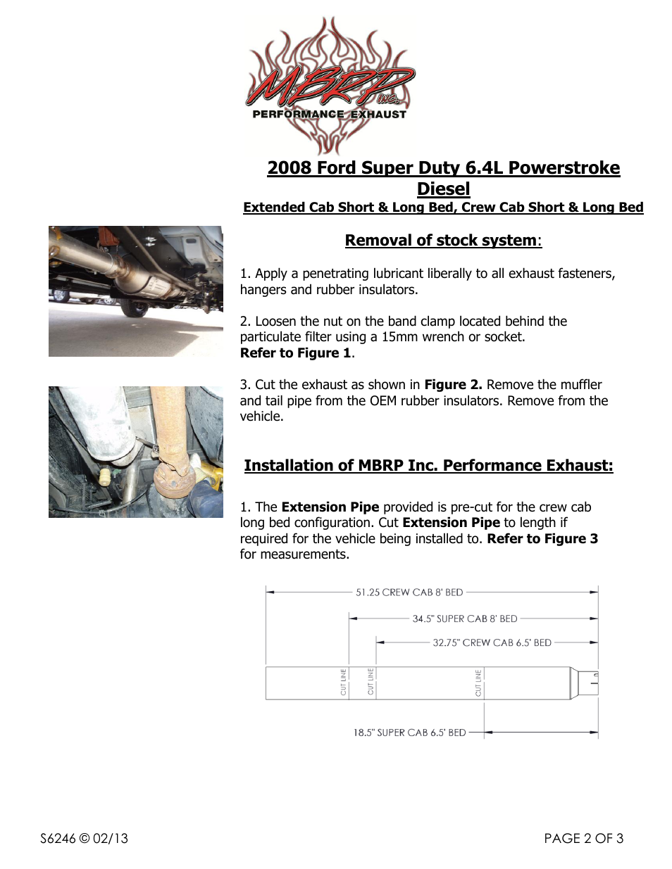 MBRP S6246AL User Manual | Page 2 / 3