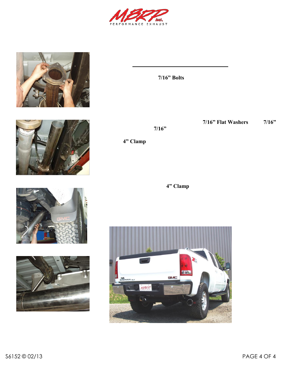 MBRP S6052 User Manual | Page 4 / 4