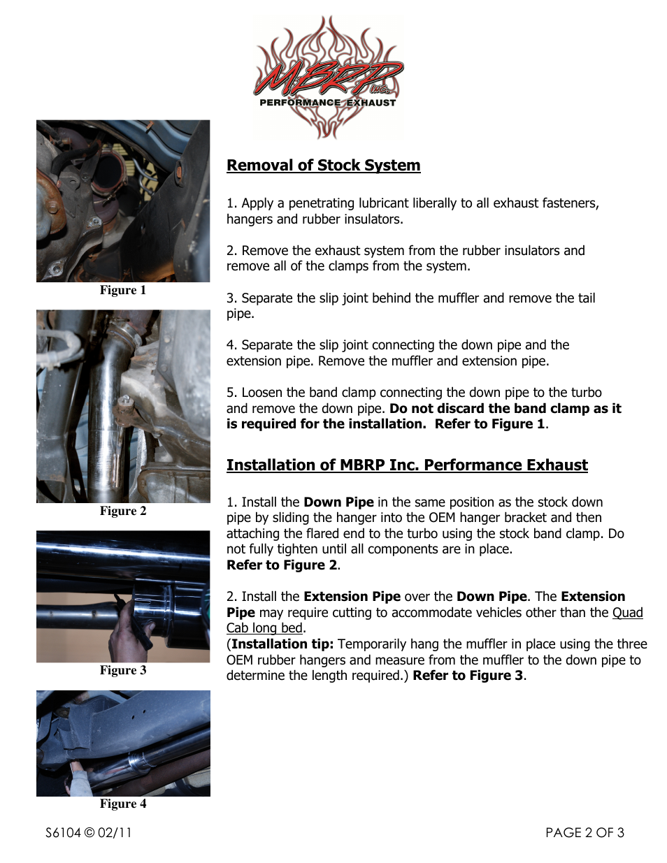 MBRP S6104 User Manual | Page 2 / 3
