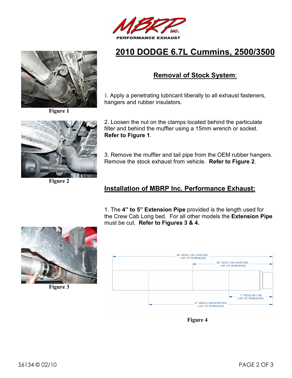 MBRP S6134 User Manual | Page 2 / 3