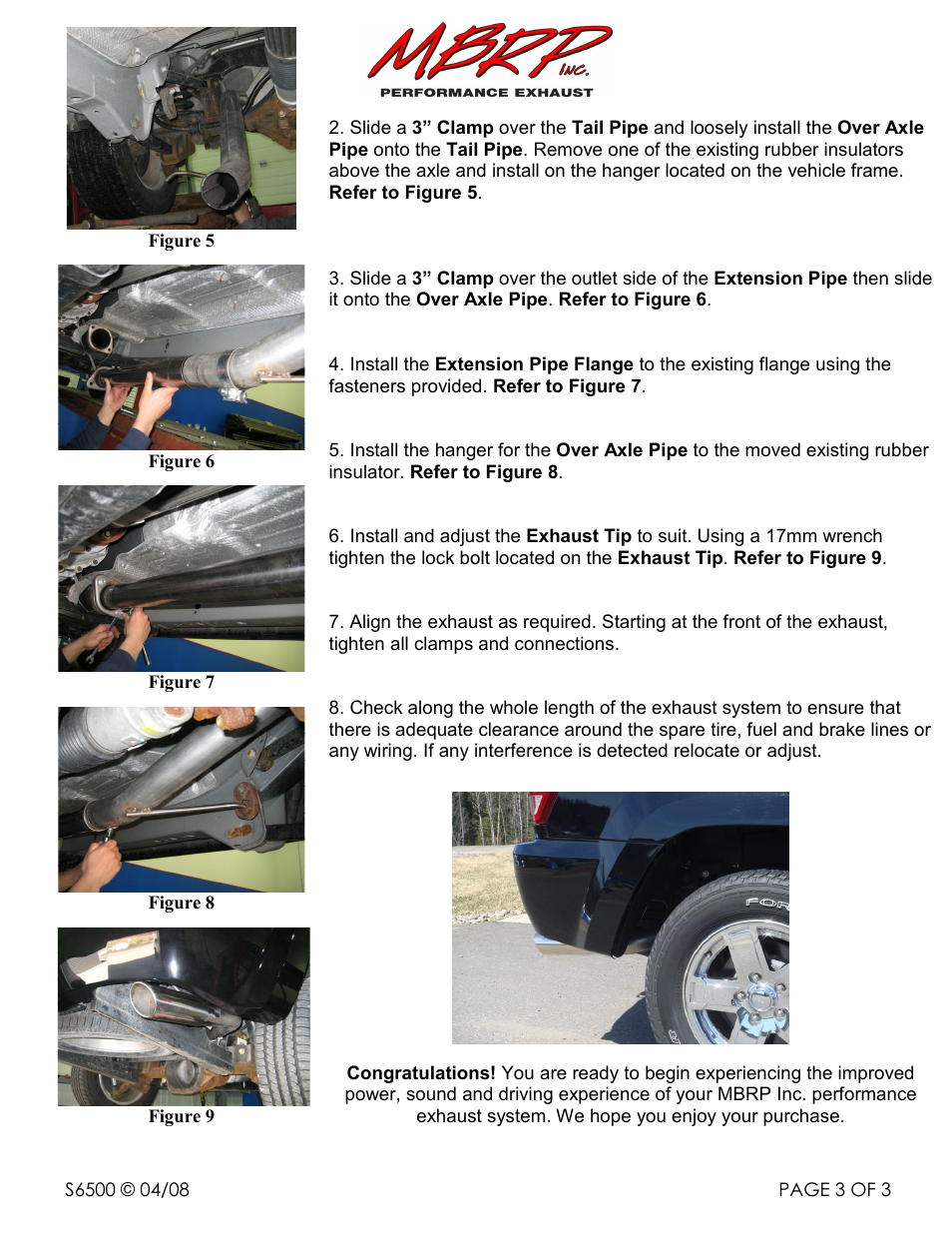 MBRP S6500 User Manual | Page 3 / 3