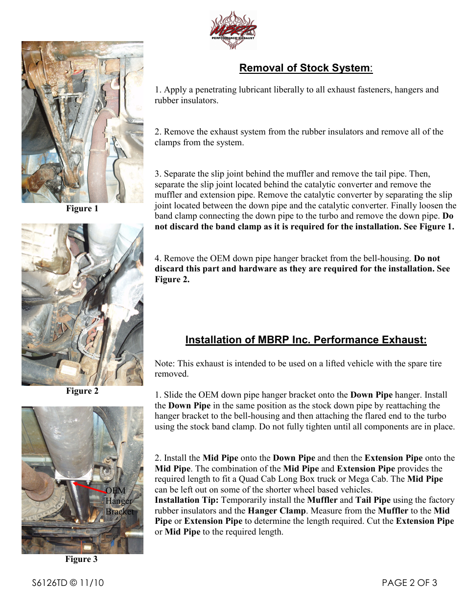 MBRP S6126TD User Manual | Page 2 / 3