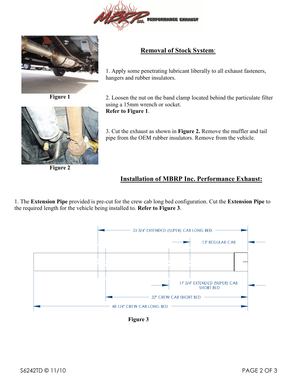 MBRP S6242TD User Manual | Page 2 / 3