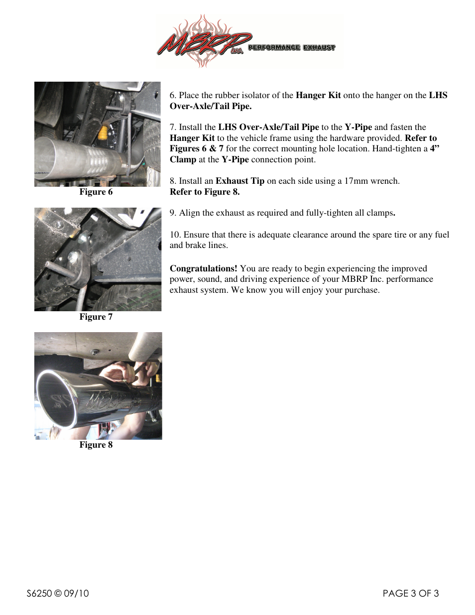 MBRP S6250 User Manual | Page 3 / 3