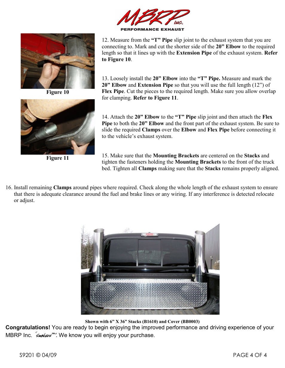 MBRP S9201 User Manual | Page 4 / 4
