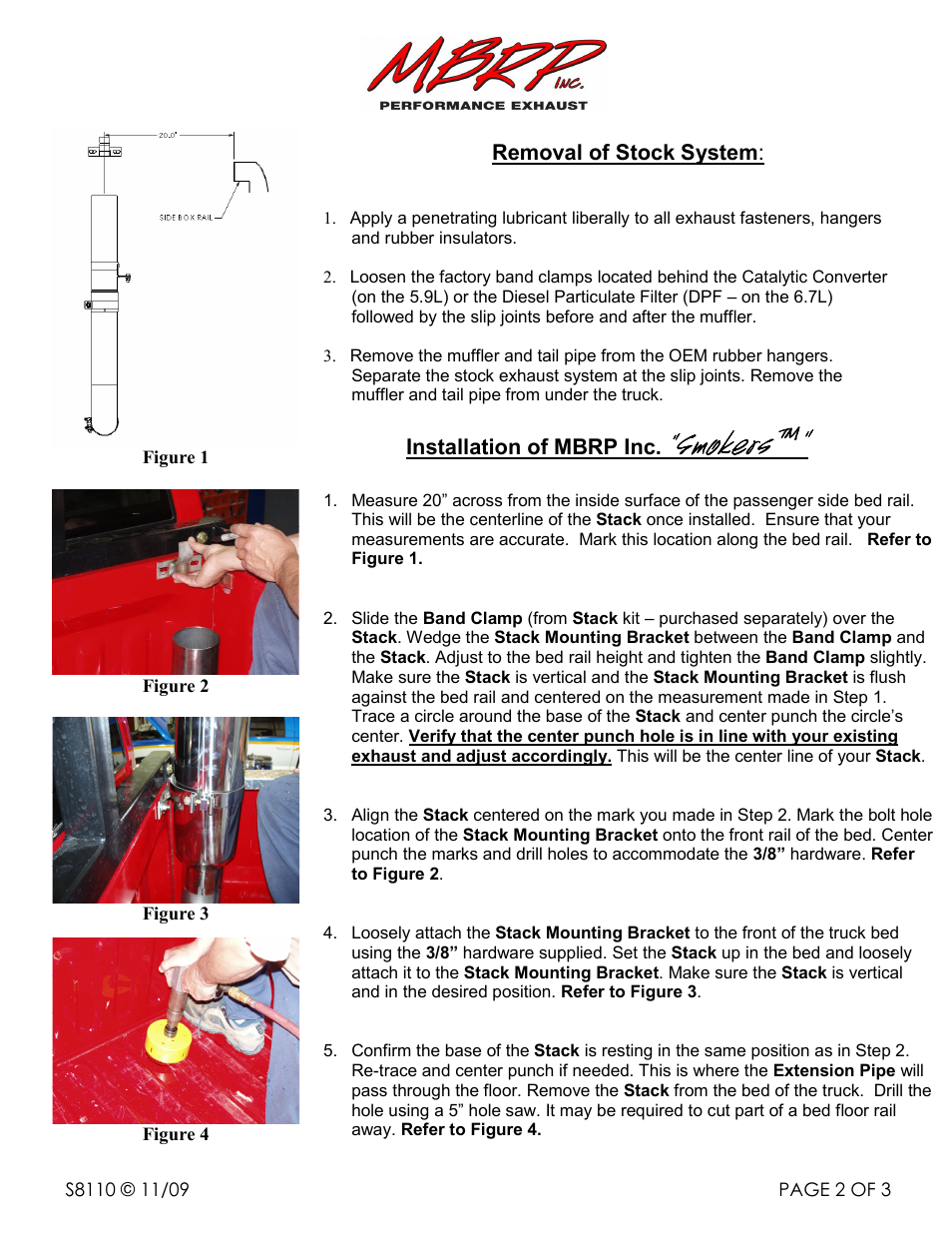 Smokers | MBRP S8110 User Manual | Page 2 / 3