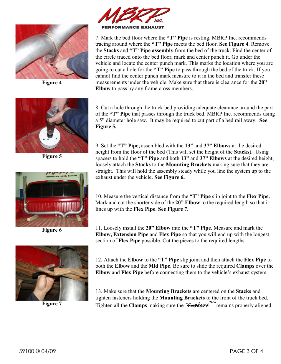 Smokers | MBRP S9100 User Manual | Page 3 / 4