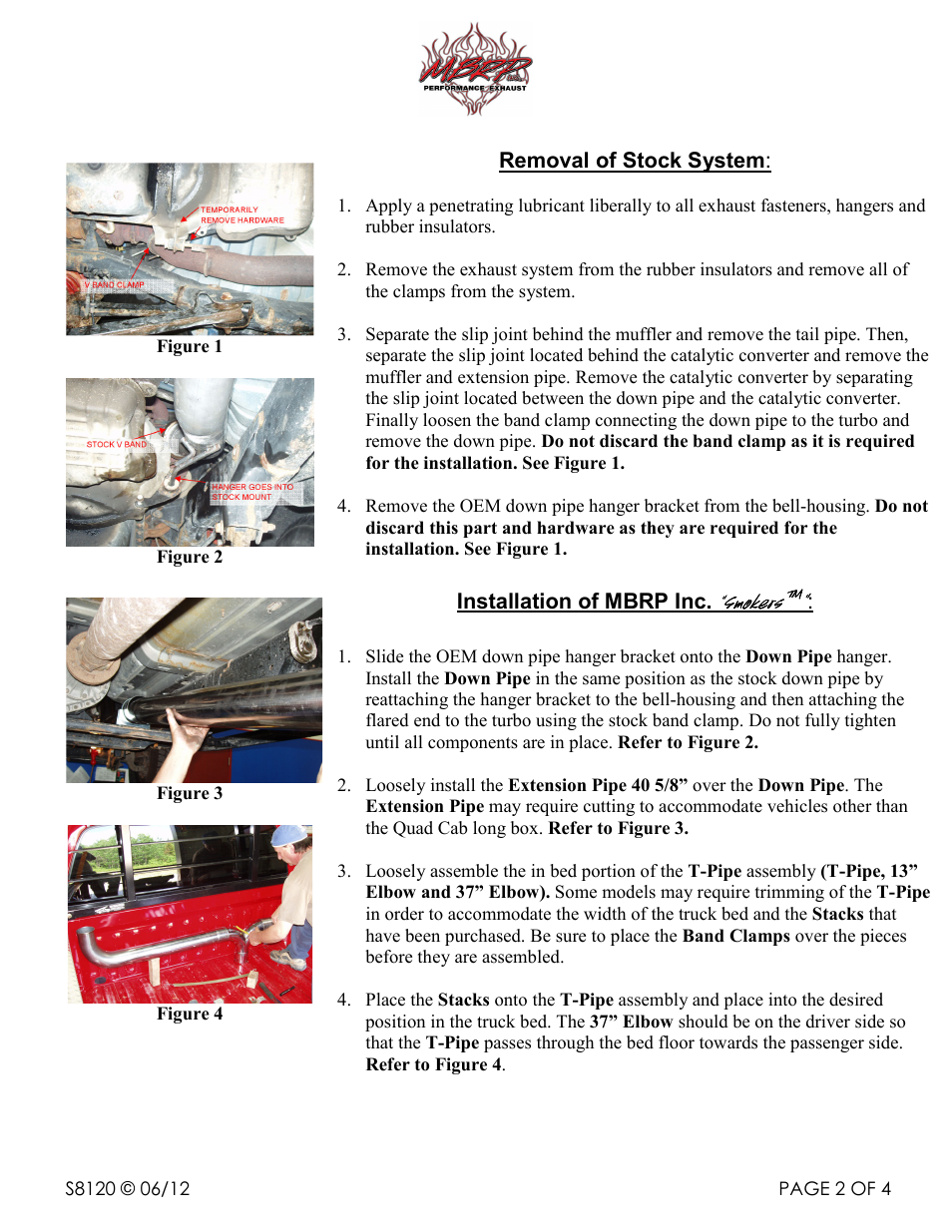 Smokers | MBRP S8120 User Manual | Page 2 / 4