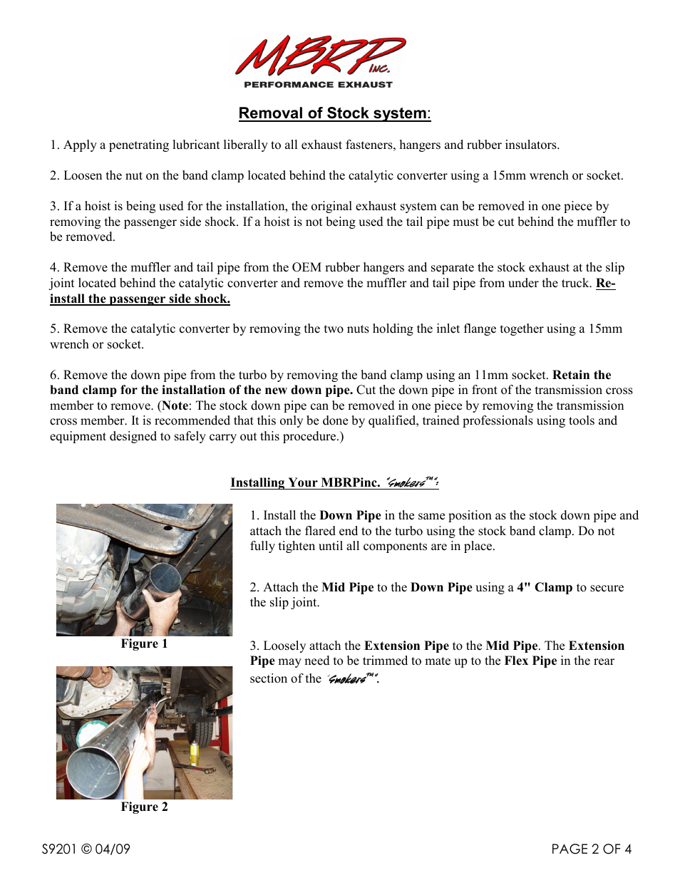 MBRP S9200 User Manual | Page 2 / 4