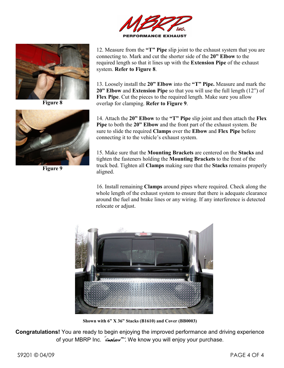MBRP S9200 User Manual | Page 4 / 4