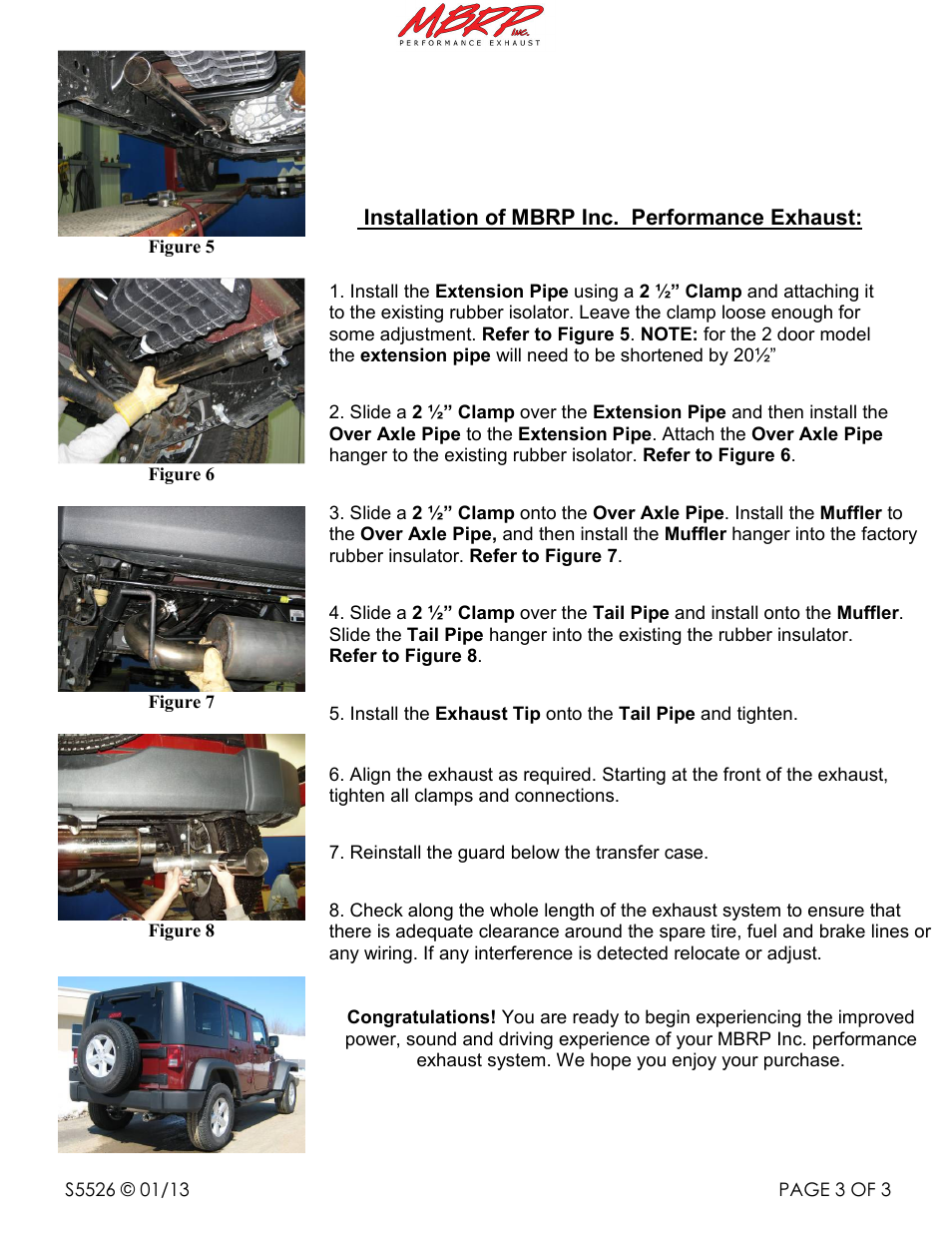 MBRP S5526 User Manual | Page 3 / 3