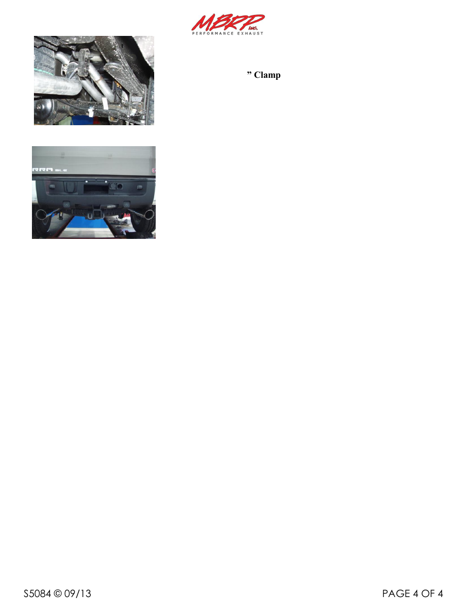 MBRP S5084 User Manual | Page 4 / 4