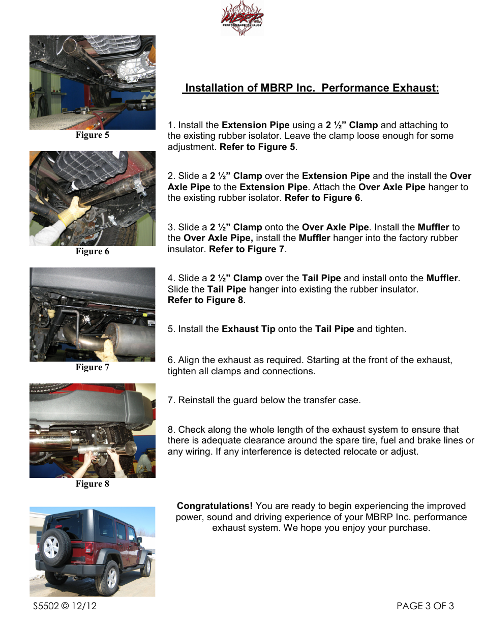 MBRP S5502 User Manual | Page 3 / 3
