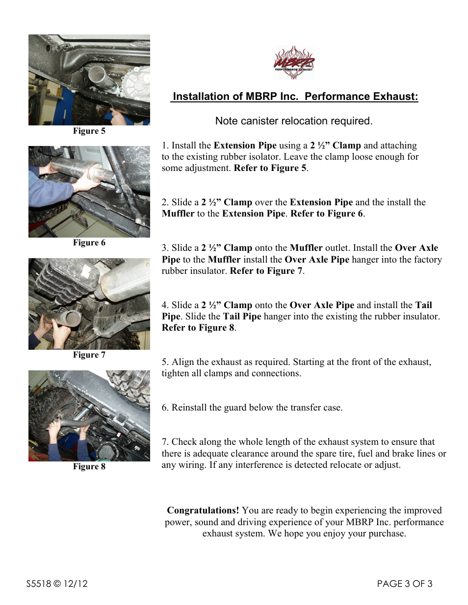 MBRP S5518 User Manual | Page 3 / 3