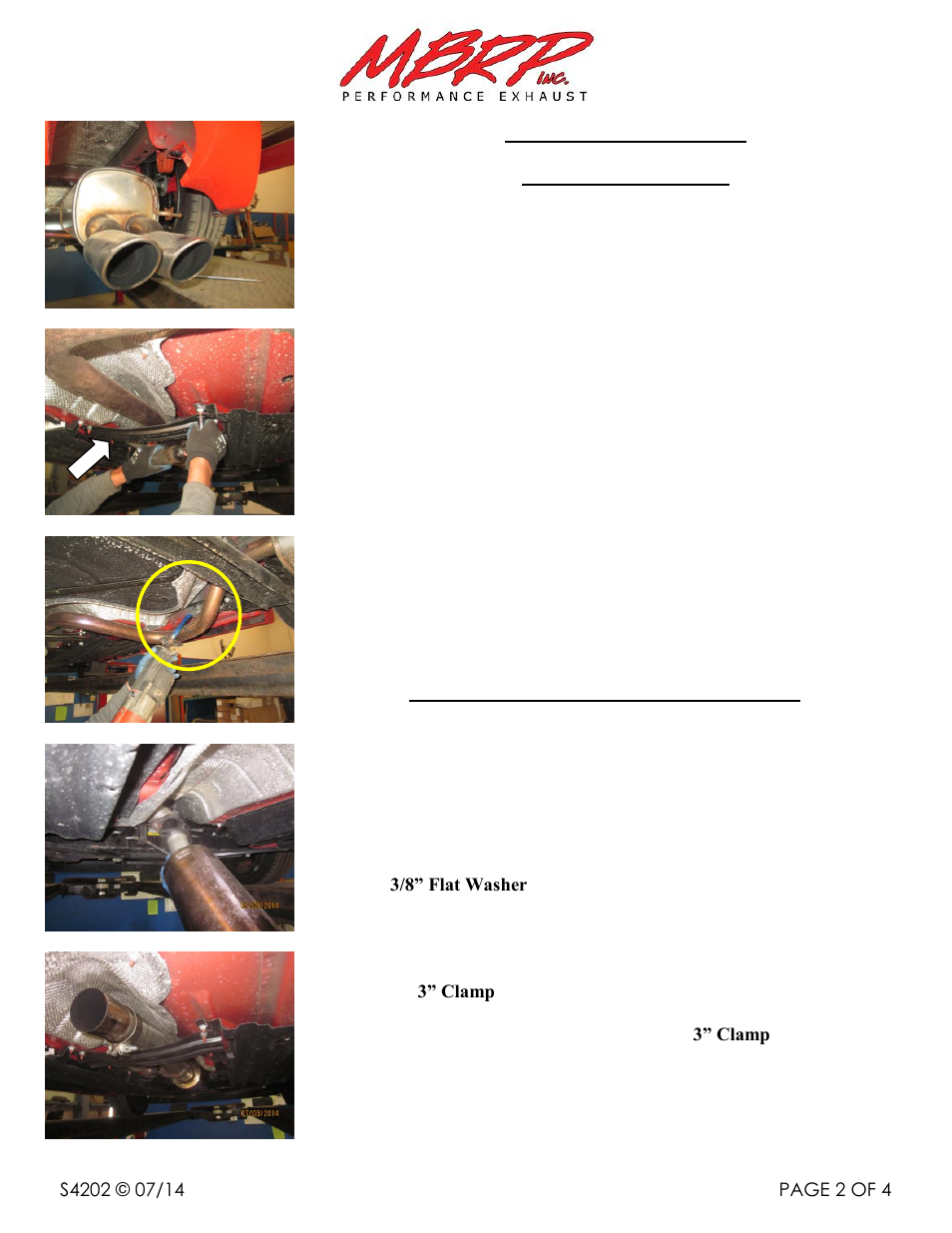 2014 ford fiesta st | MBRP S4202 User Manual | Page 2 / 4