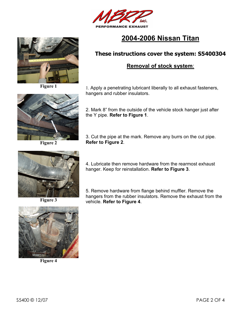 MBRP S5400 User Manual | Page 2 / 4